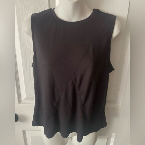 Te Verde charcoal Muscle Tee with open back size medium women’s - Picture 1 of 5